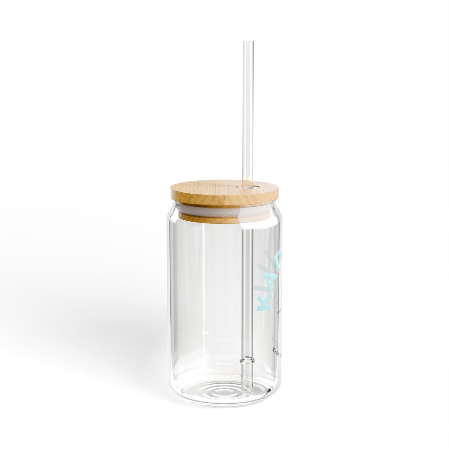 Sipper Glass, 16oz Baby Blue