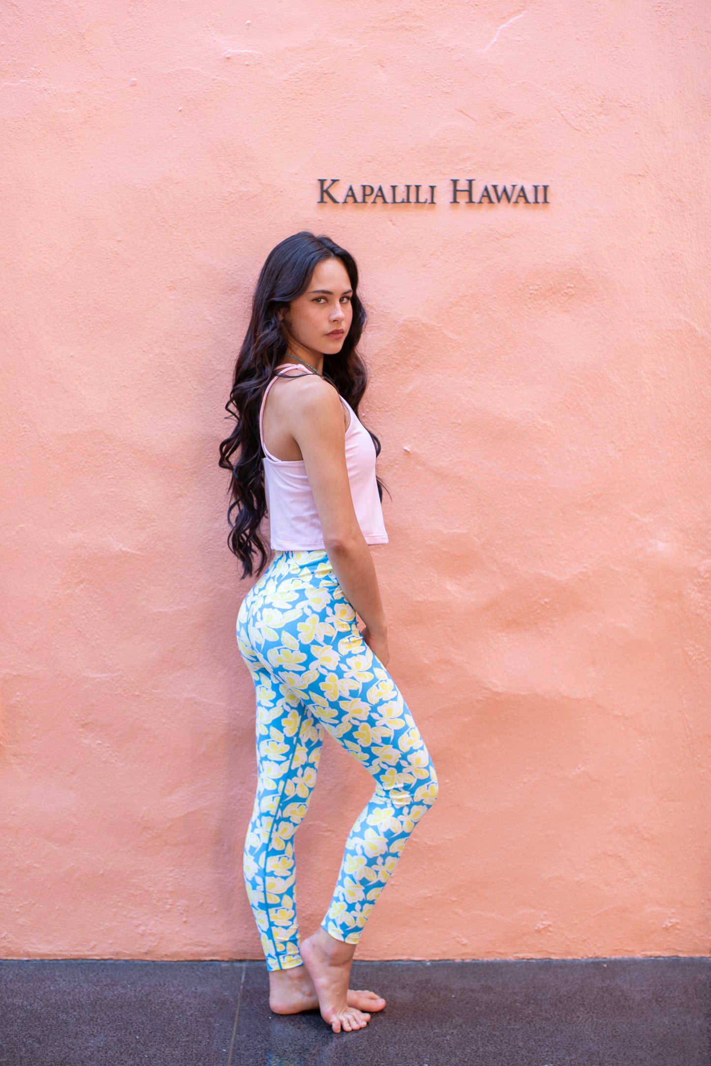 Blue x Yellow Flowers Leggings