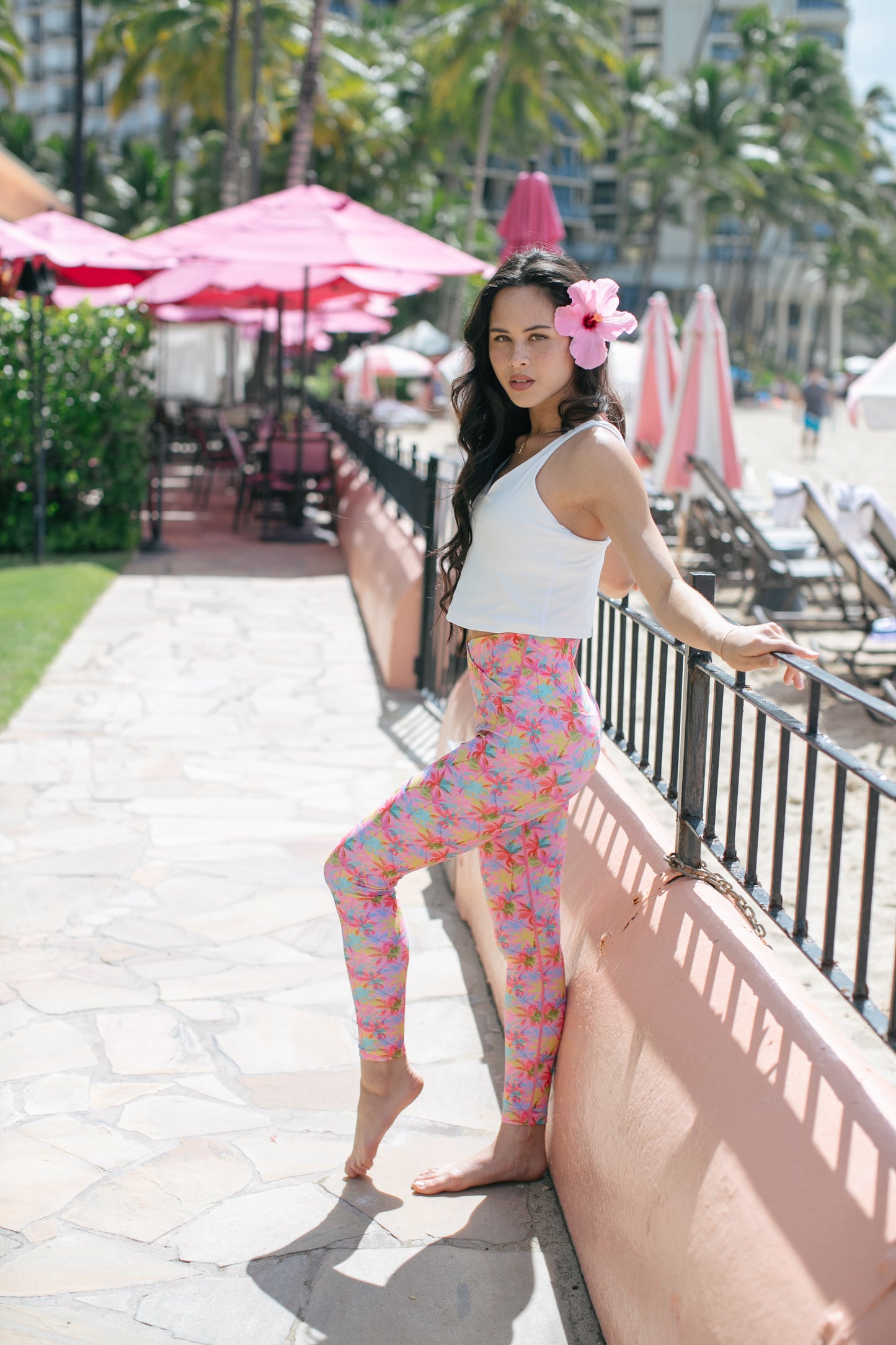 Pink x Palm Trees Leggings
