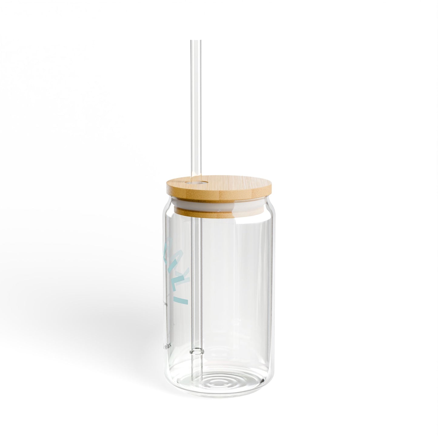 Sipper Glass, 16oz Baby Blue