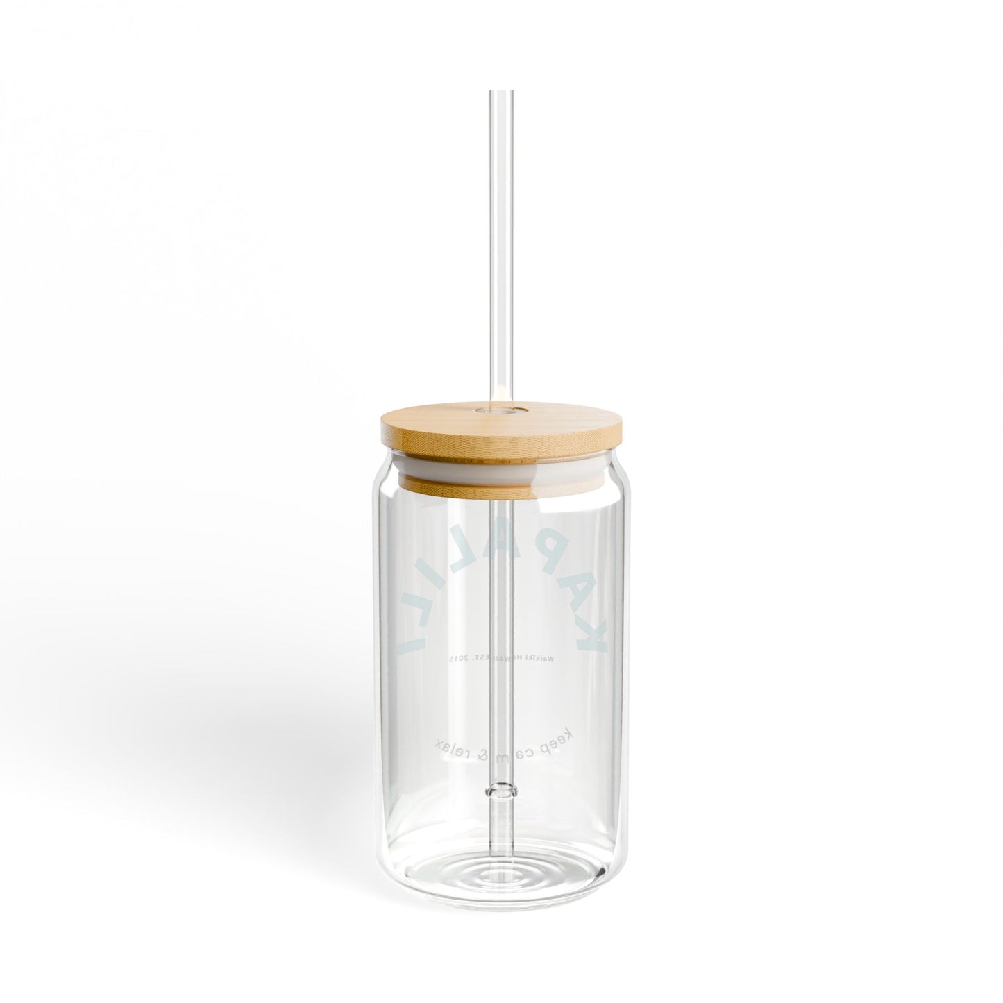 Sipper Glass, 16oz Baby Blue