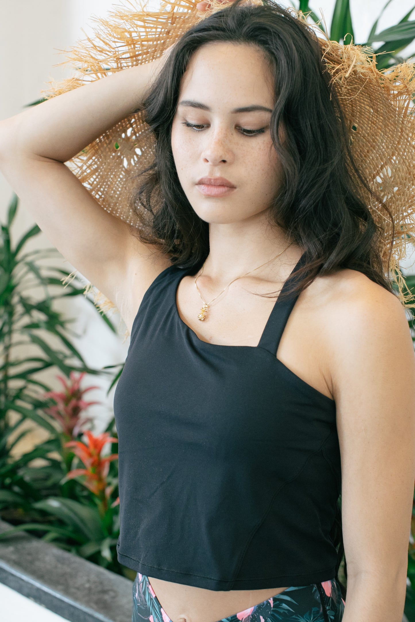 Asymmetrical  Bra Tank Top