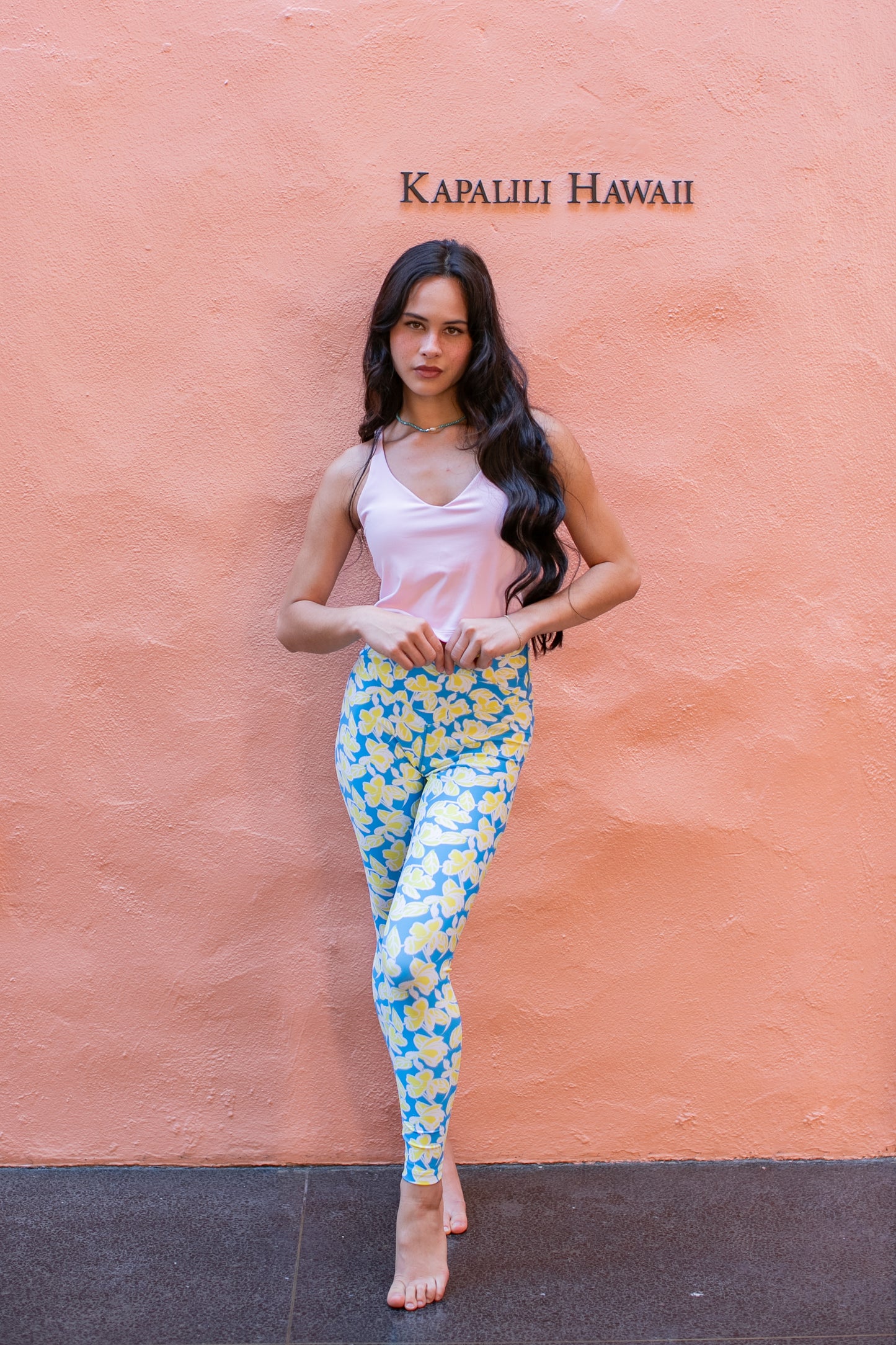 Blue x Yellow Flowers Leggings