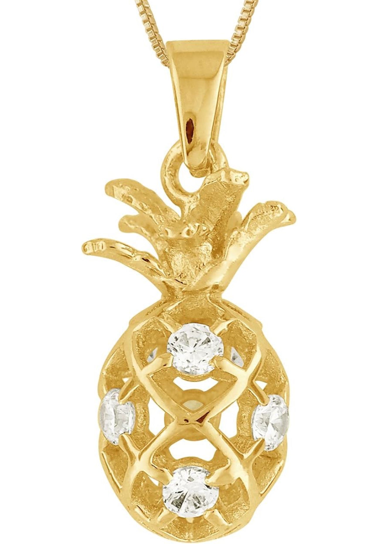 Kapalili Hawaiian Jewelry - Pinapple Charm Necklace