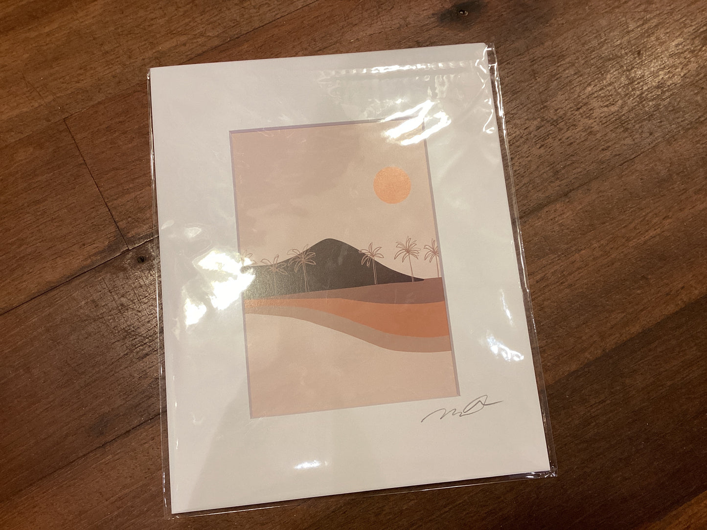 Art by Miyuki / Diamond head with sun