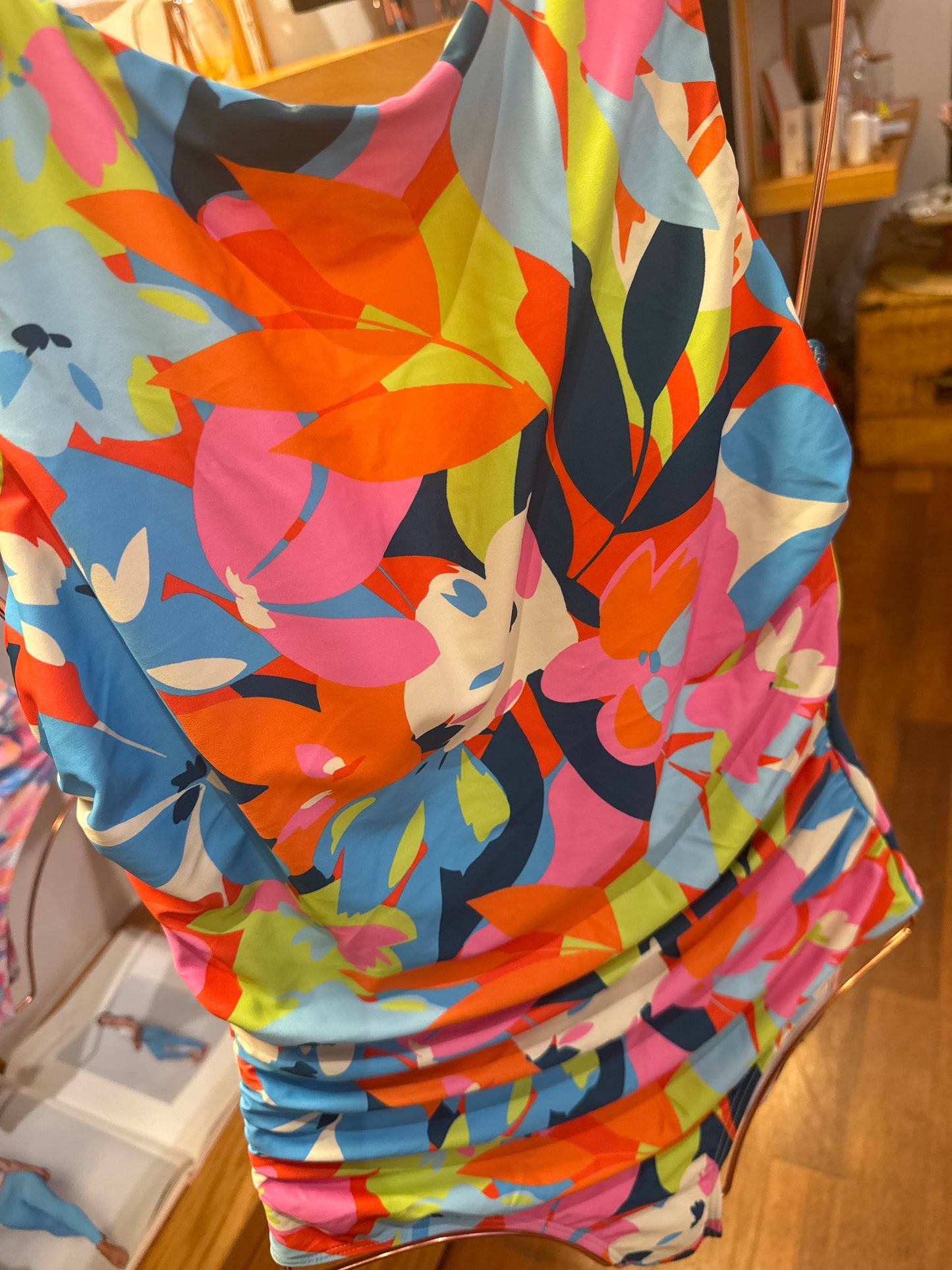 Colorful one piece swimsuit