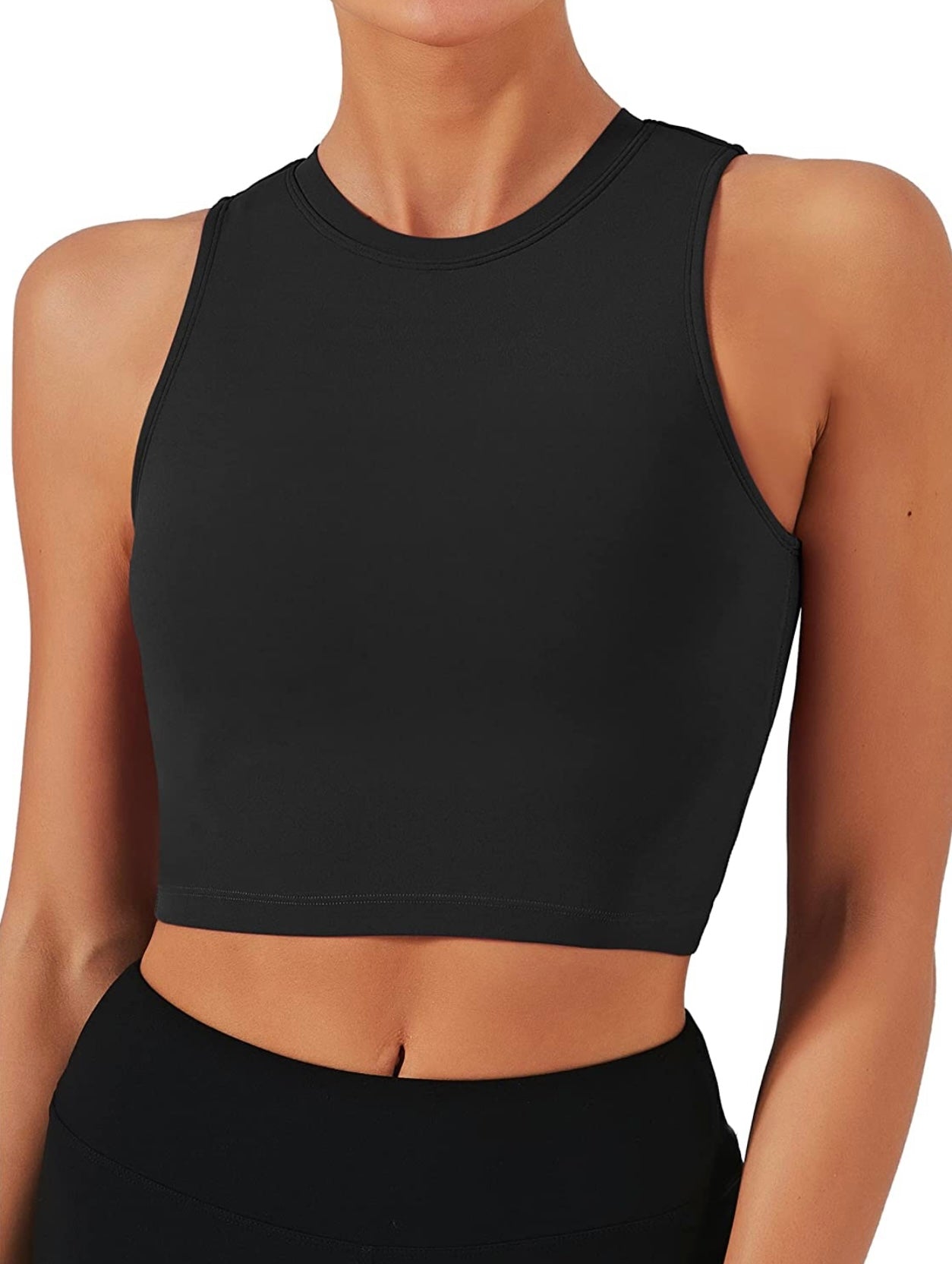 Narrow Neck Bra Tank Top