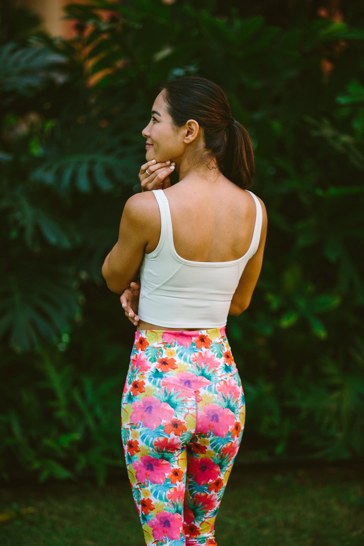 Tropical Hibiscus Leggings