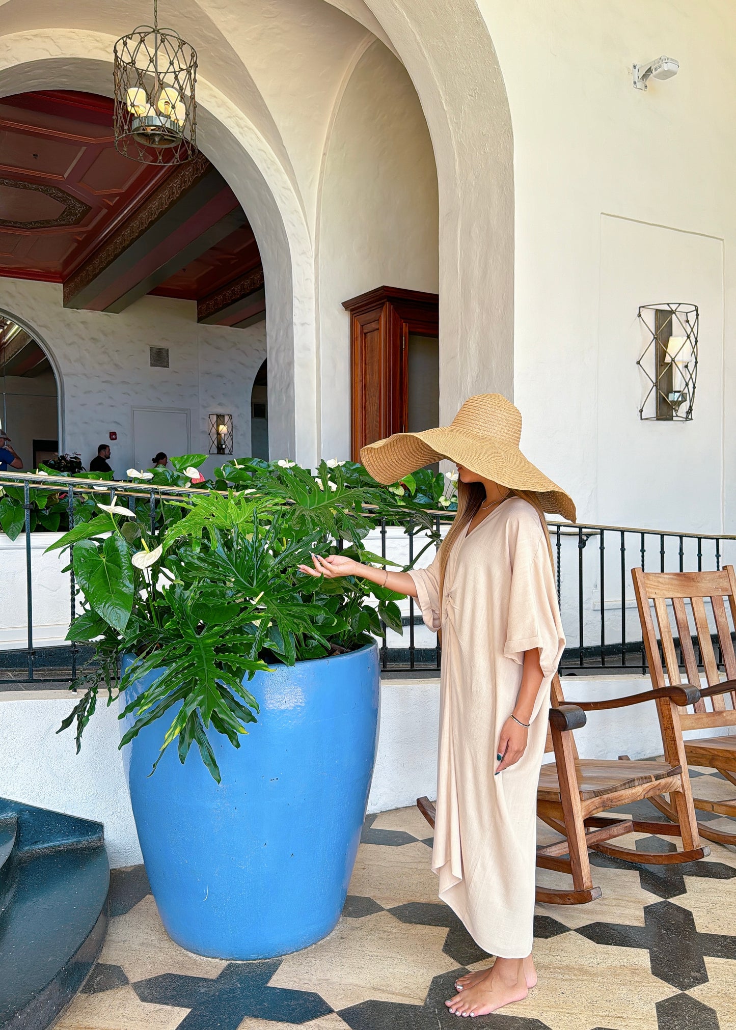 Linen V neck Summer Dress