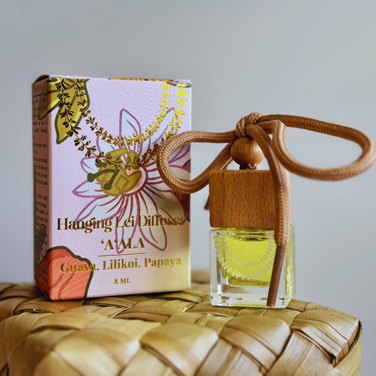Ha‘a & Co. - 'A'ALA (Guava.Papaya.Lilikoi) 8 ML Hanging Lei diffuser