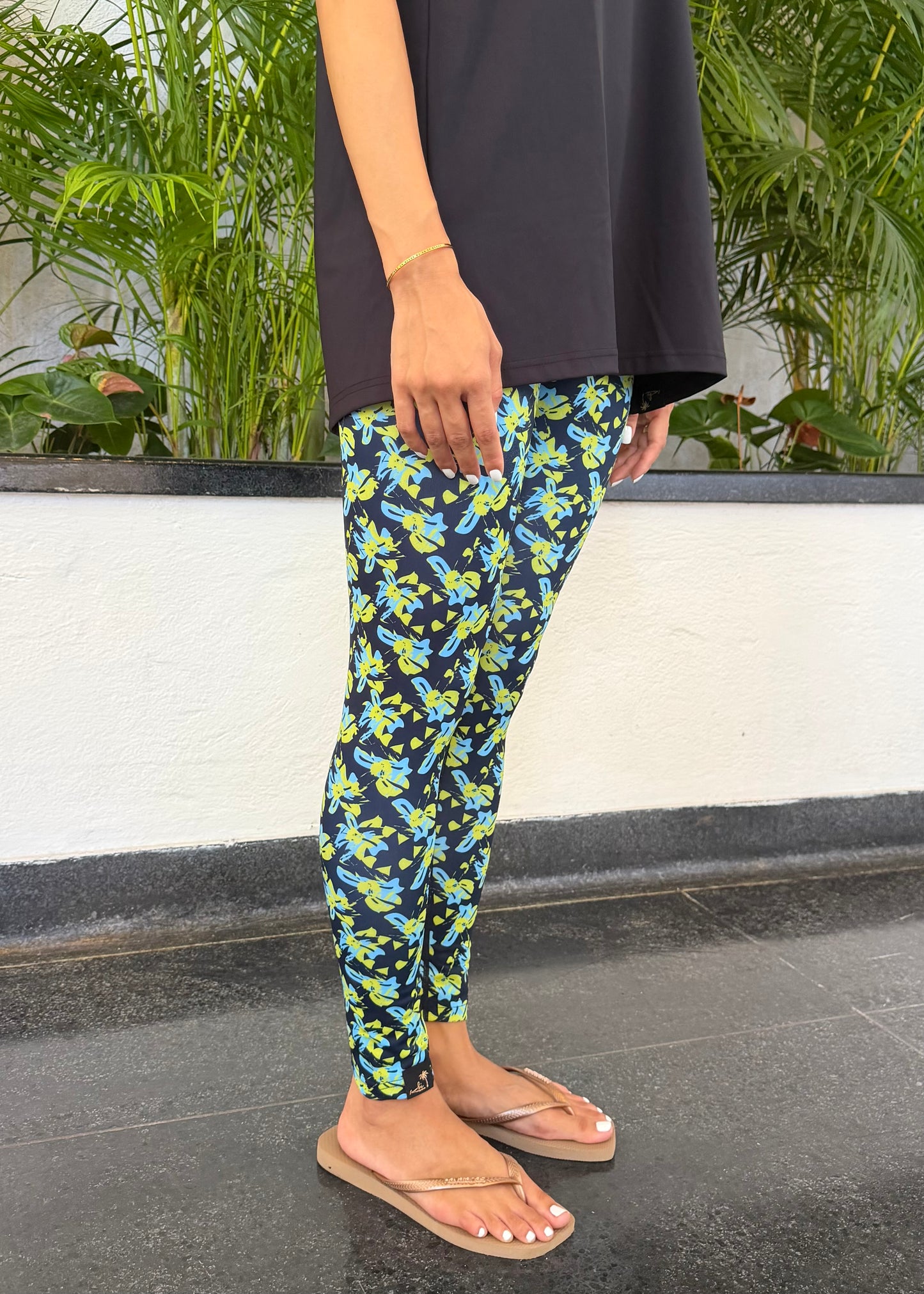 Neon Blossom Leggings