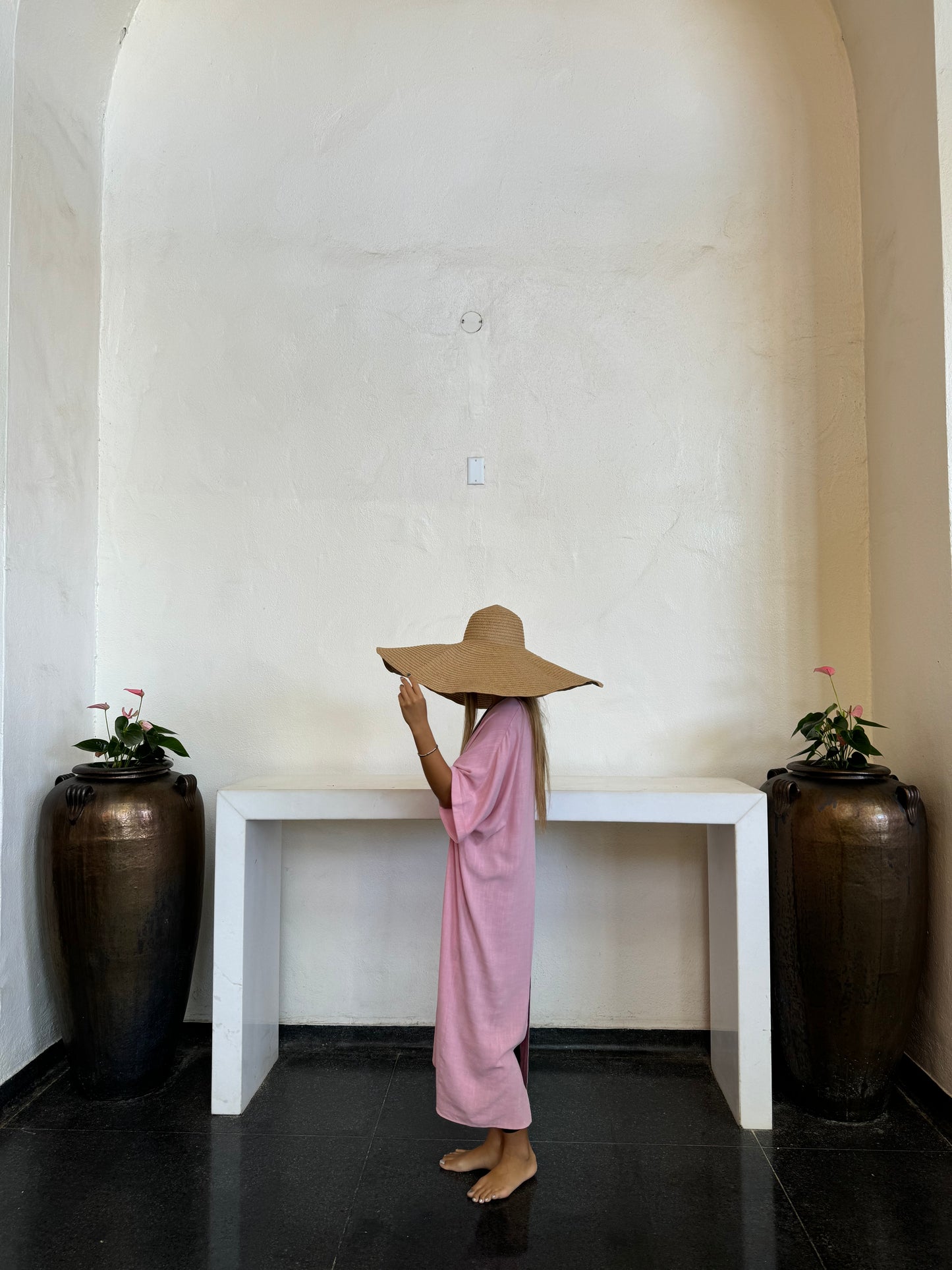 Linen V neck Summer Dress