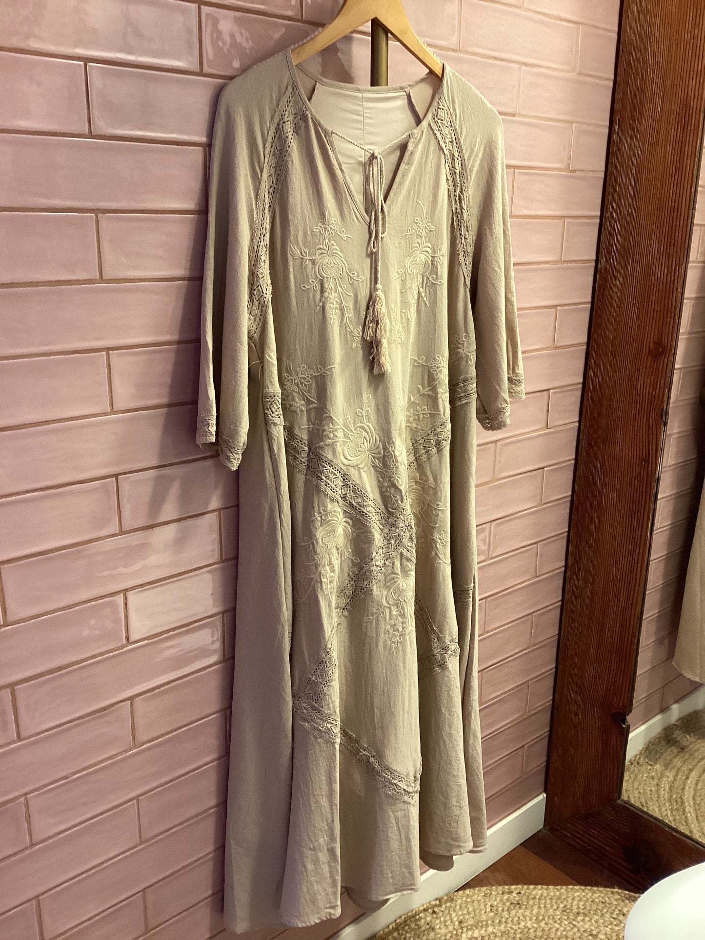 Beige Long Dress