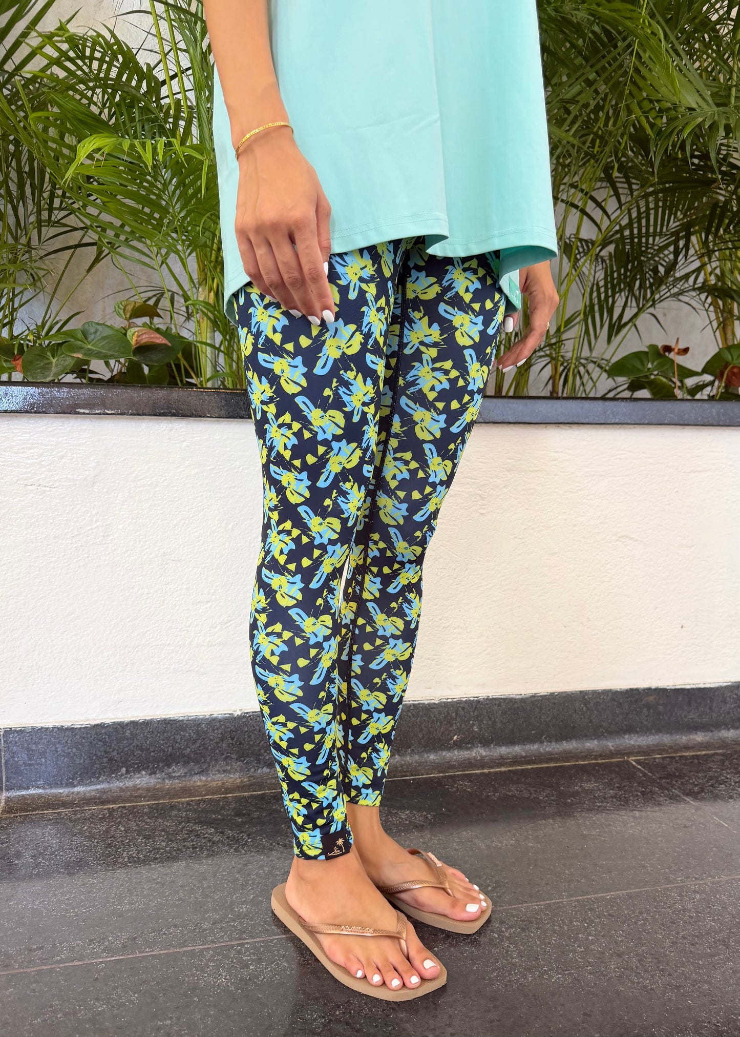 Neon Blossom Leggings