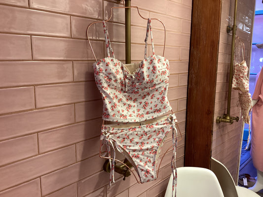 Floral print bikini set