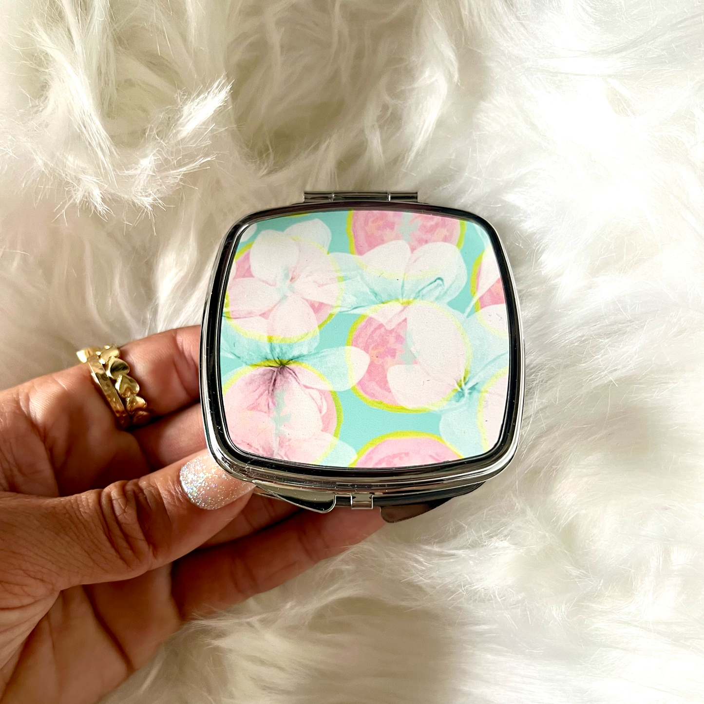 Aubrey Emi Designs - Guavas and Plumerias Mirror