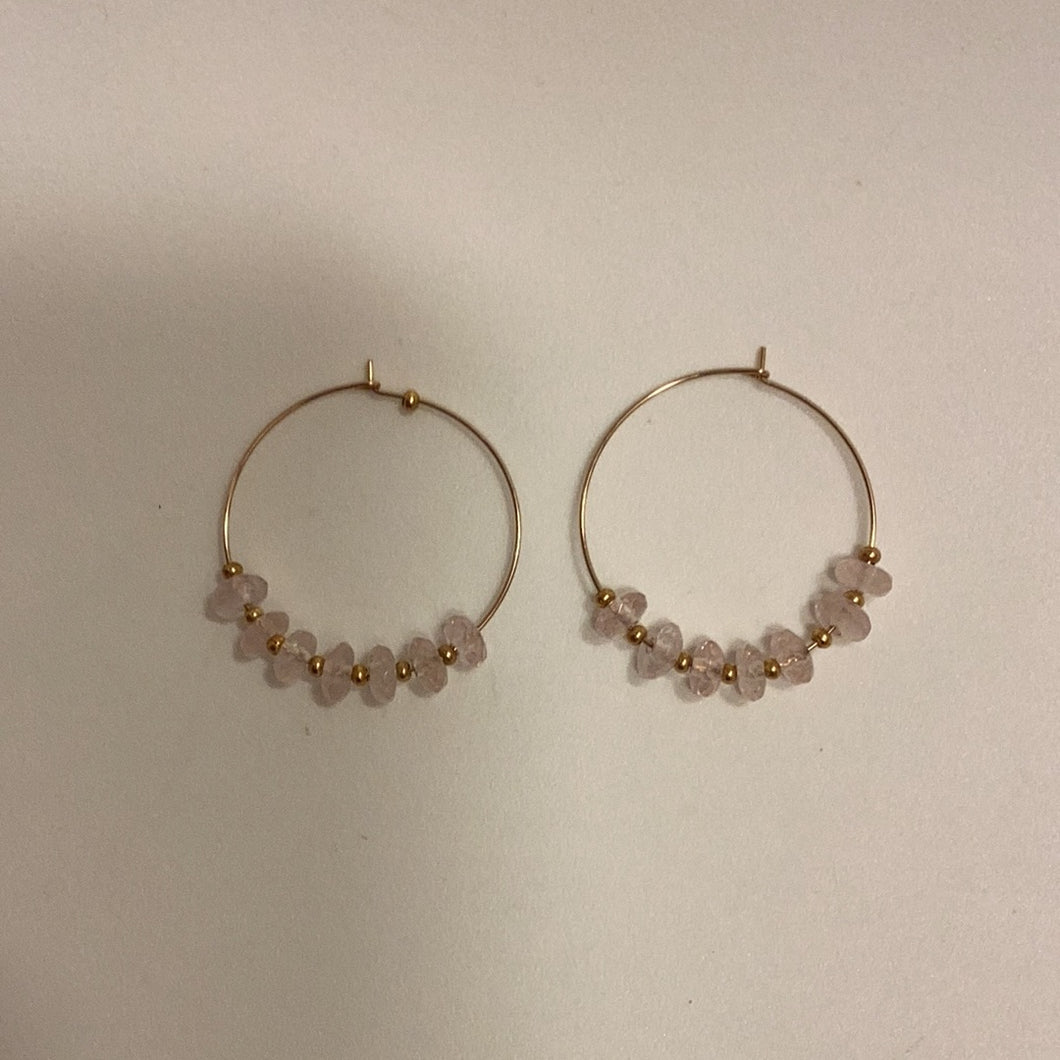 Kapalili Jewelry Collections / Quartz Hoop Earrings